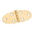 National Mfg Sales 1.31 x 2.87 in. Solid Brass Decorative Hinge, 2PK 5702014